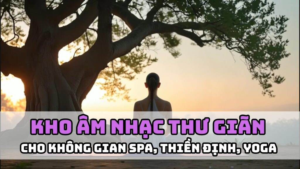 Kho âm nhạc thư giãn cho không gian spa, thiền định, yoga tại nhà